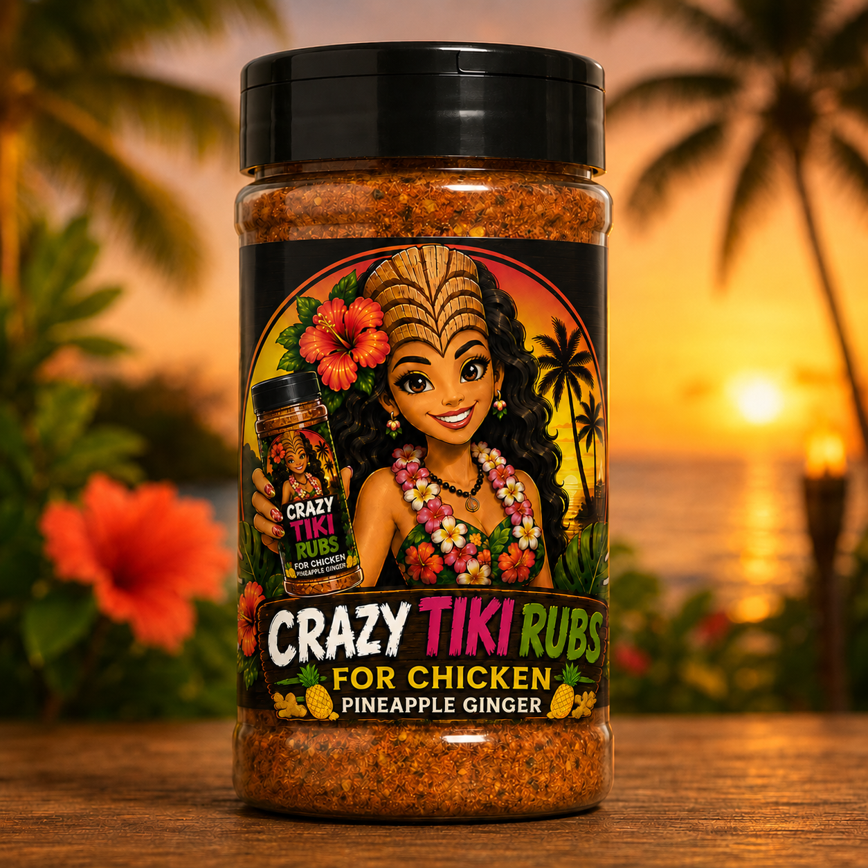 Crazy Tiki Rubs Pineapple Ginger